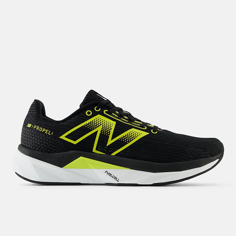 New Balance FuelCell Propel v5 Shoes Black with Tea Tree and Magnet